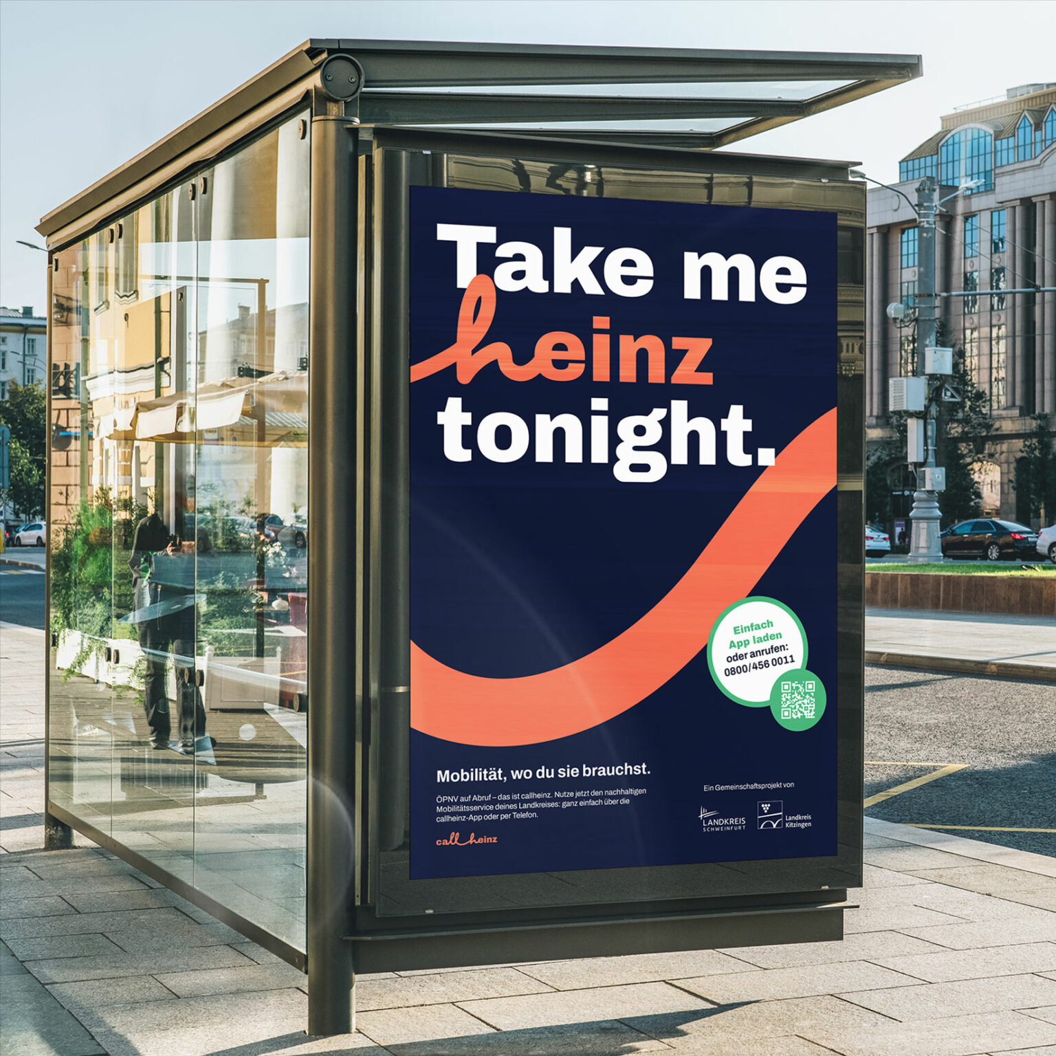 Plakat / Poster, das beim Gestalten des Corporate Design für callheinz entstanden ist