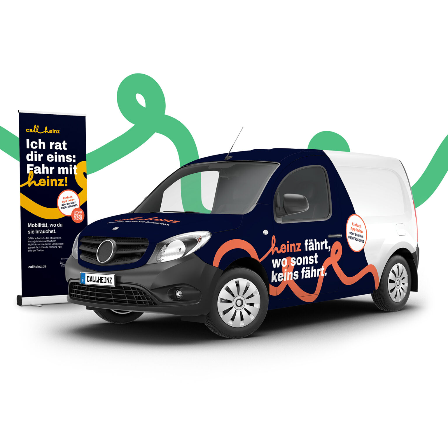 callheinz Markenkreation Fahrzeugbeschriftung Roll-Up