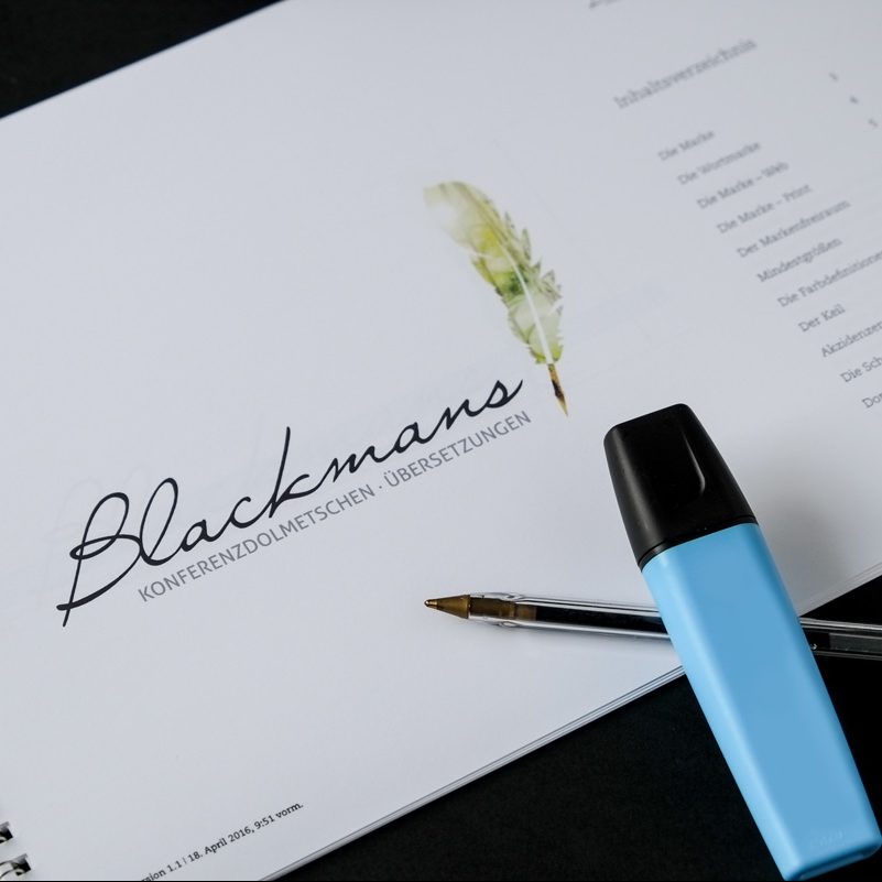 Corporate Design Blackmans