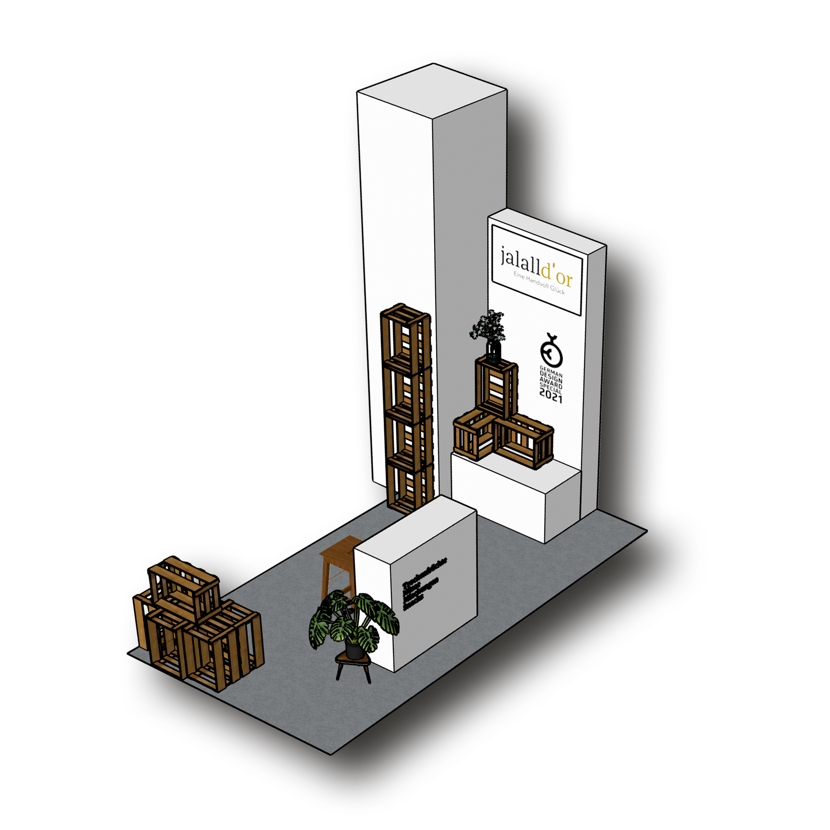 Jalall d'or Messestand design / Konzept
