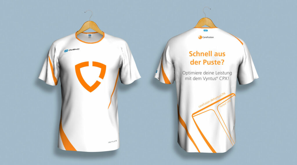 Laufshirts Gestaltung CareFusion Design Würzburg