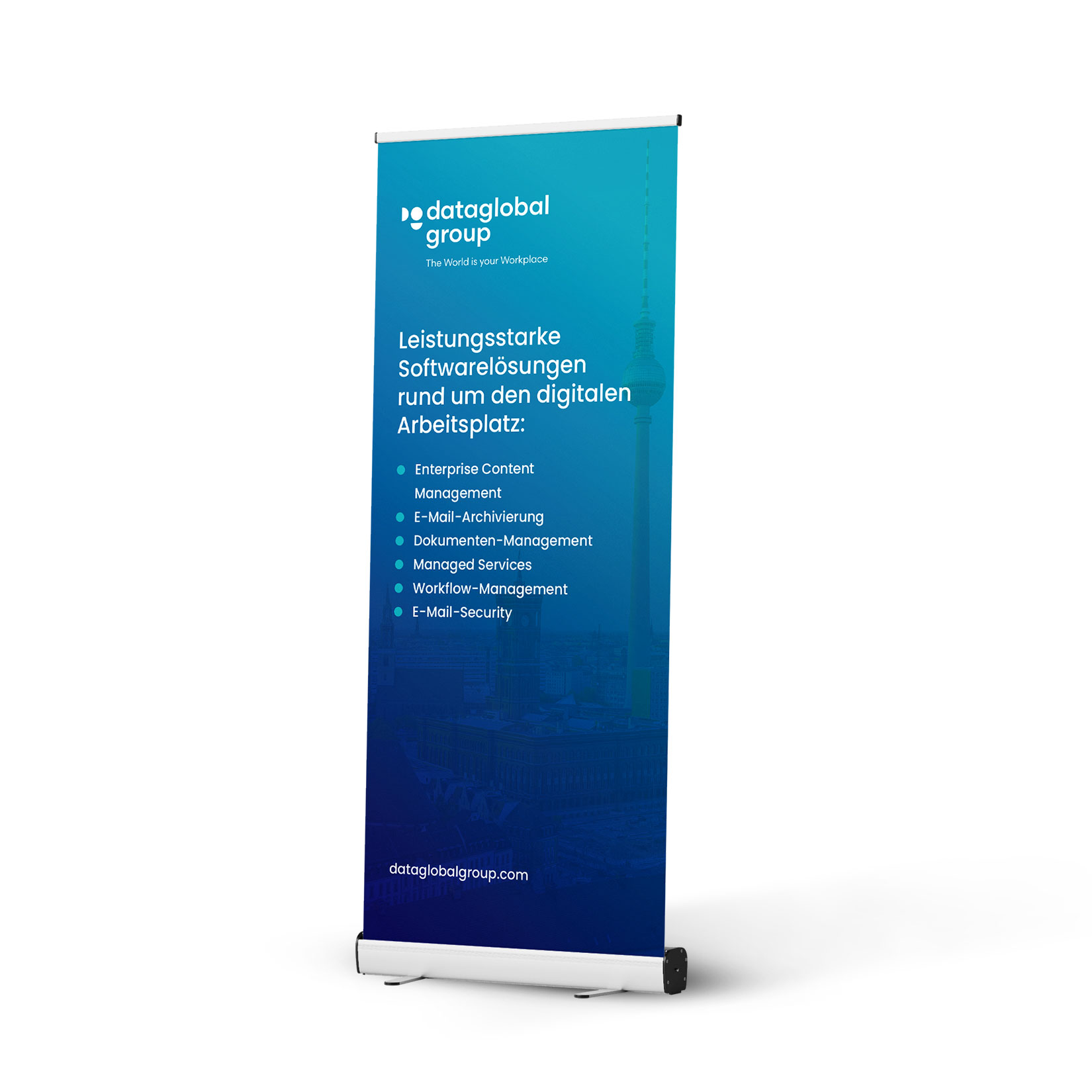 Roll-Up dataglobal Markendesign