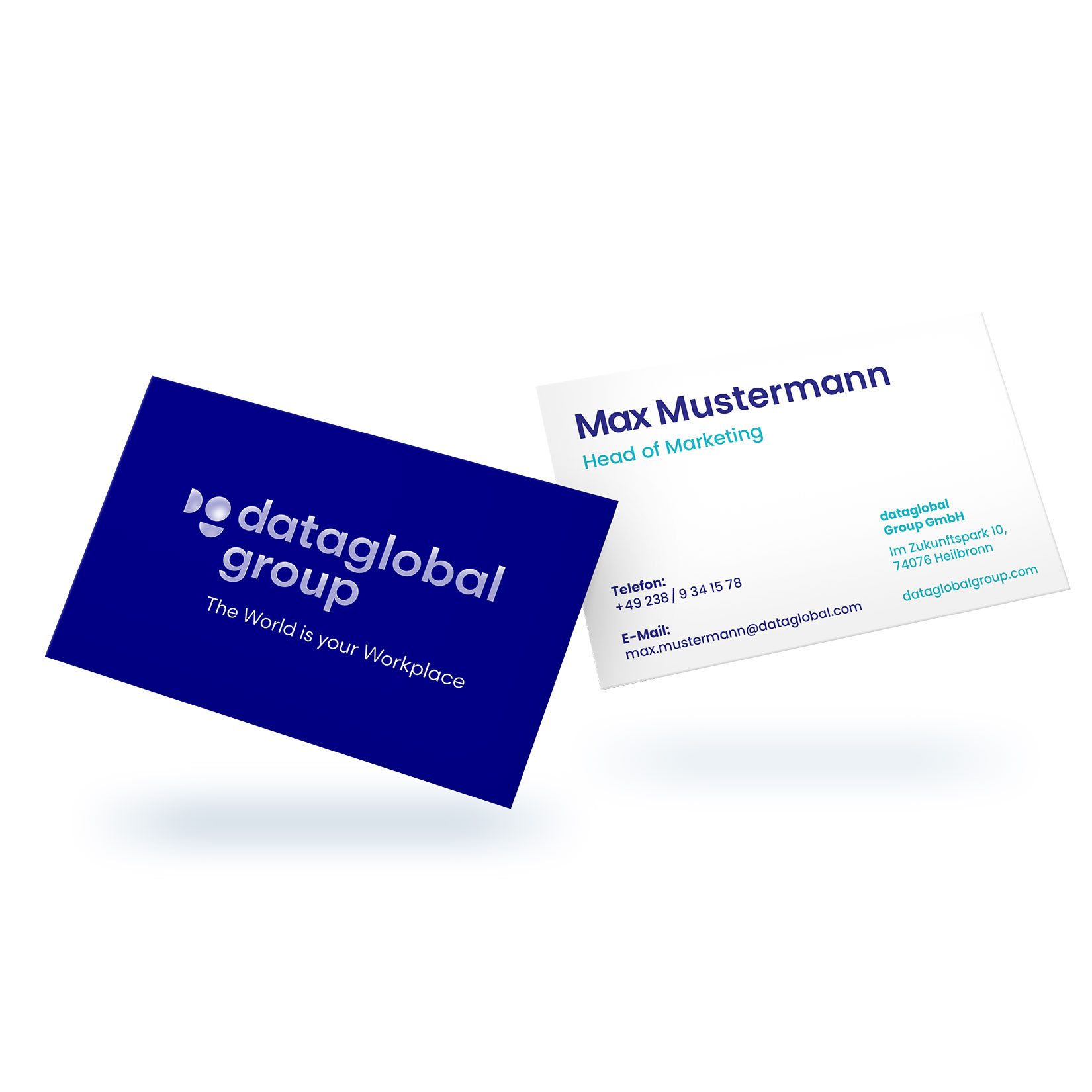 Visitenkarten dataglobal grafikdesign