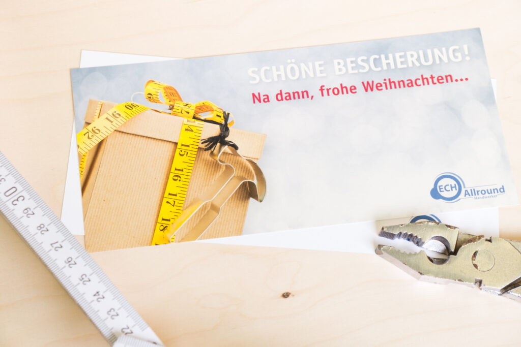 ECH Handwerker Weihnachtskarte Würzburg