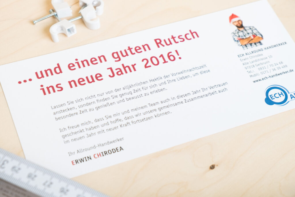 ECH Weihnachtskarte Würzburg