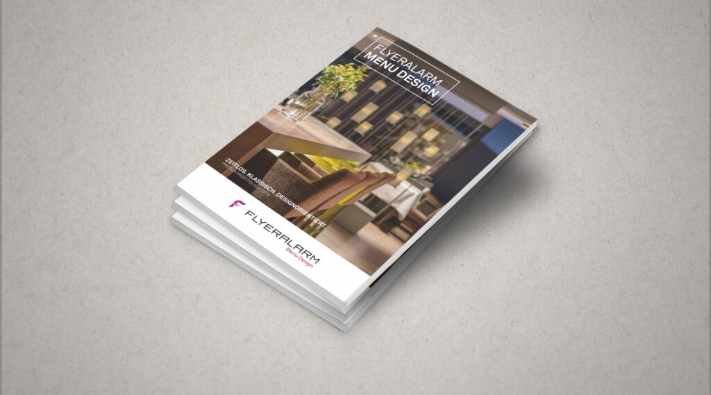 Flyeralarm Menüdesign Produktportfolio Editorial Würzburg