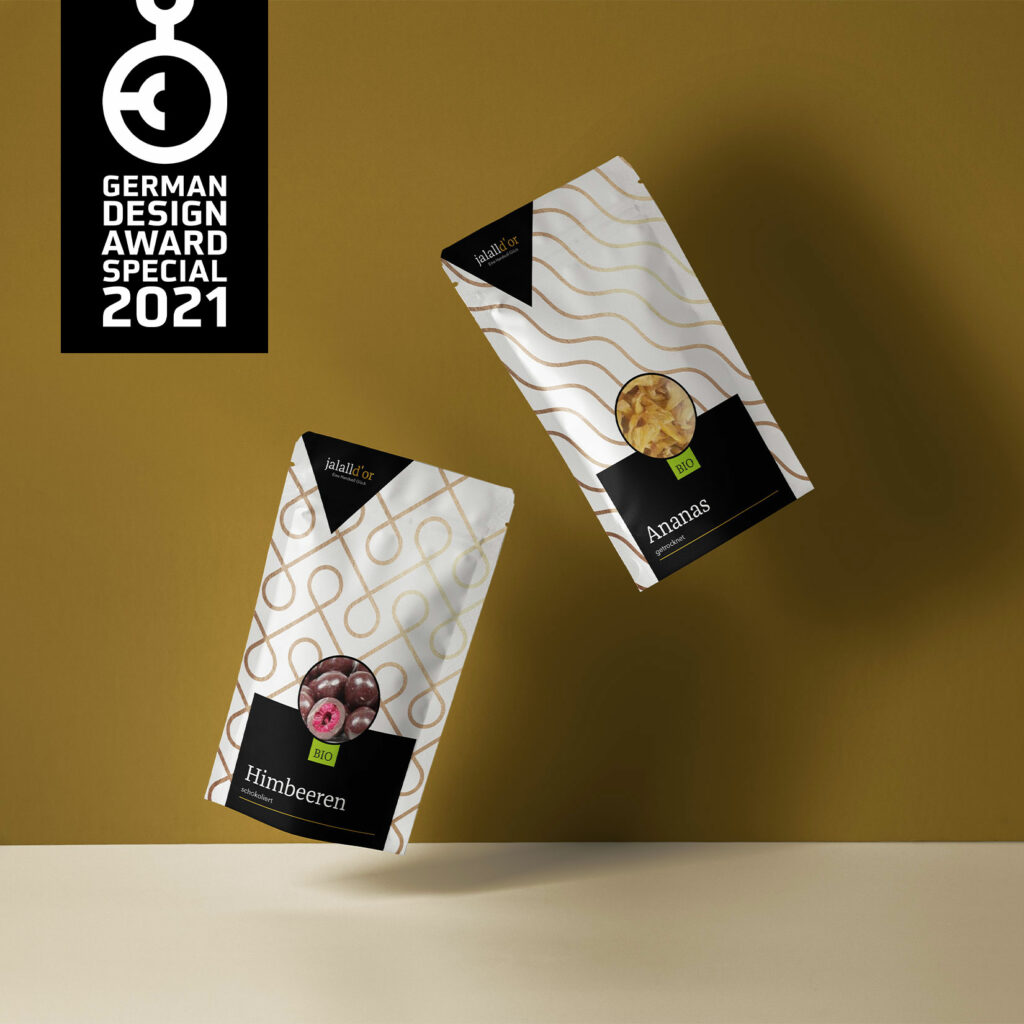 Verpackungsdesign Standbodenbeutel
