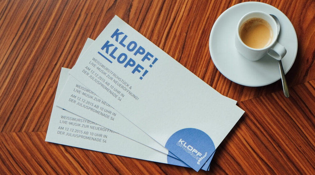 Klopf Würzburg Visitenkarten