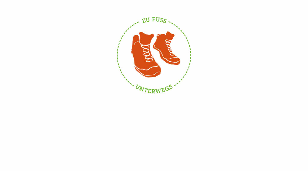 zu Fuß Unterwegs Logogestaltung