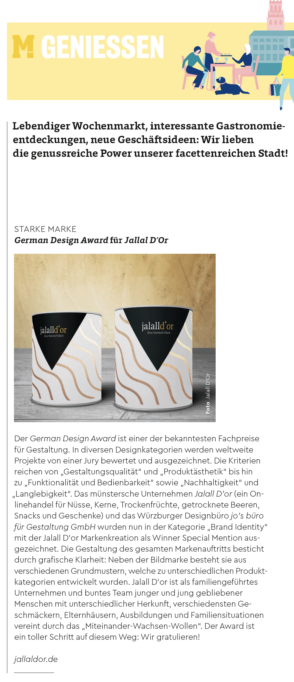 Auszug aus dem Magazin "Münster"