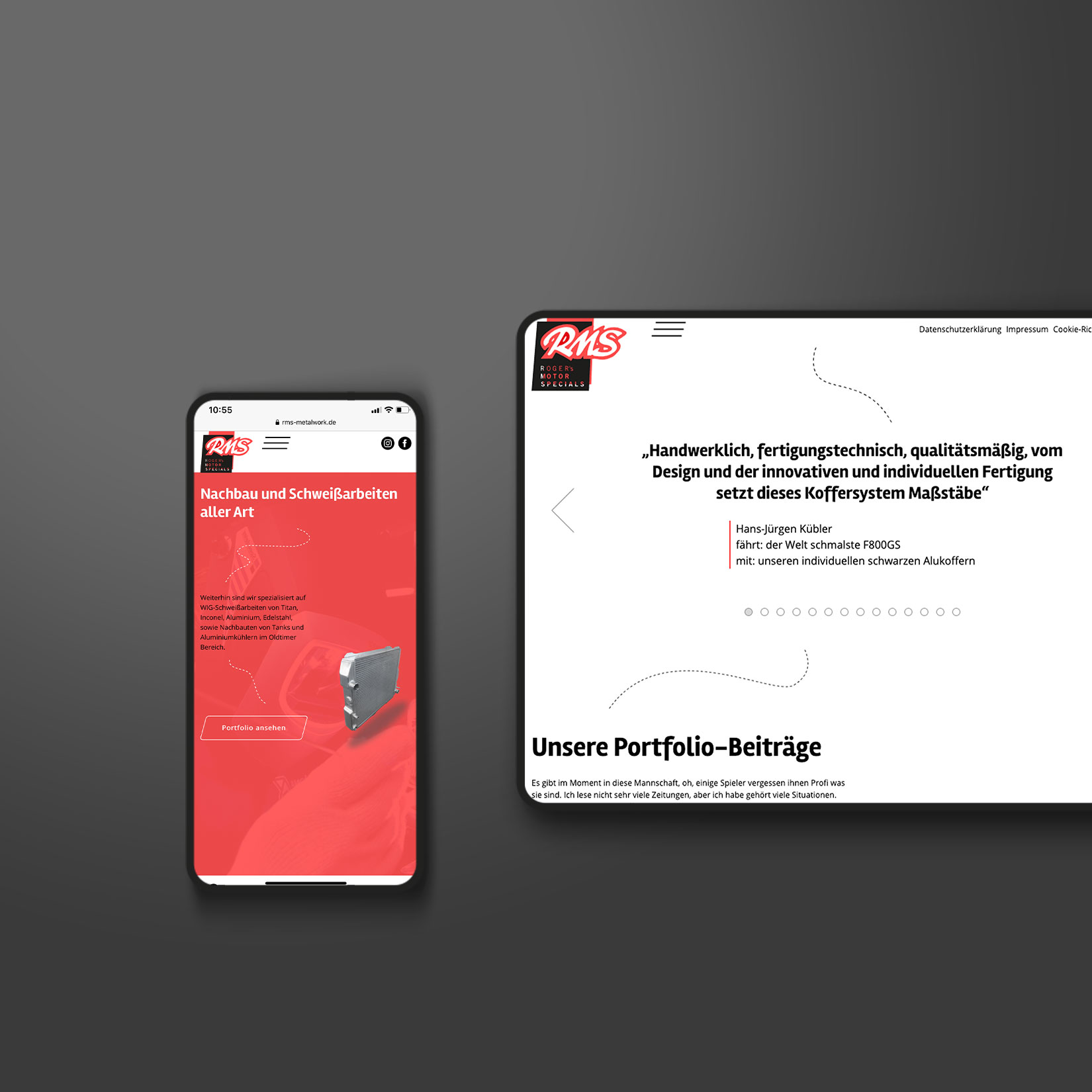 Webdesign RMS Metalwork