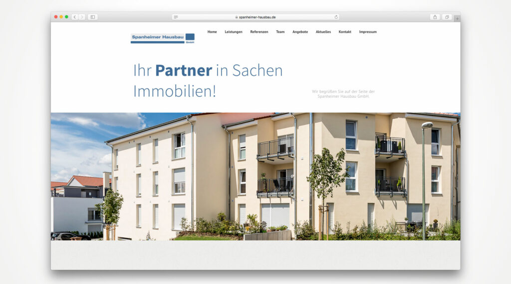 Spannheimer Hausbau Webdesign Würzburg