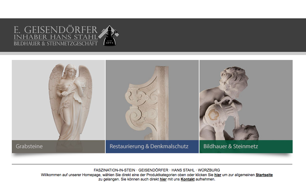 Geisendörfer Webdesign Steinmetz Würzburg