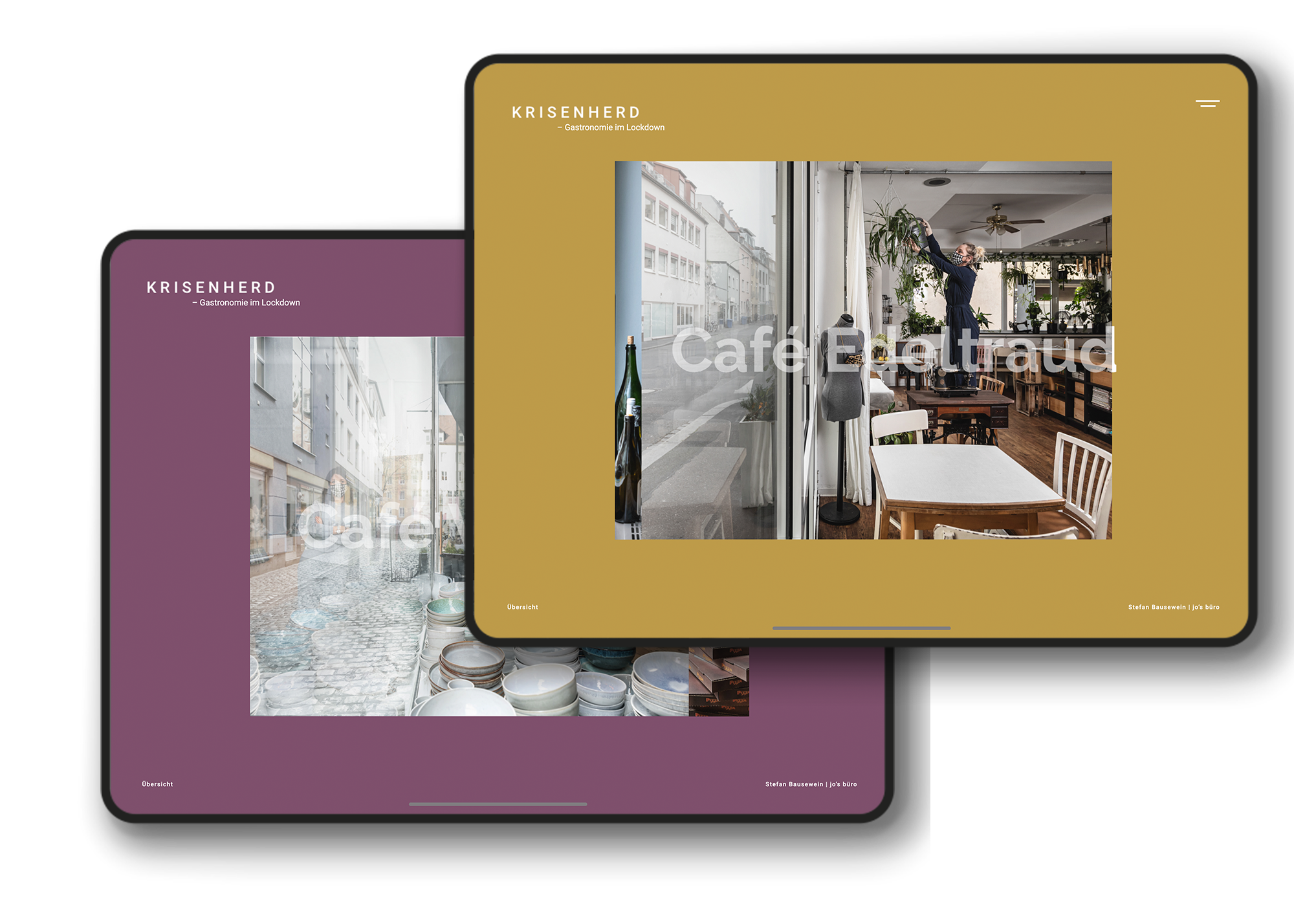 innovatives webdesign touch and swipe gesten