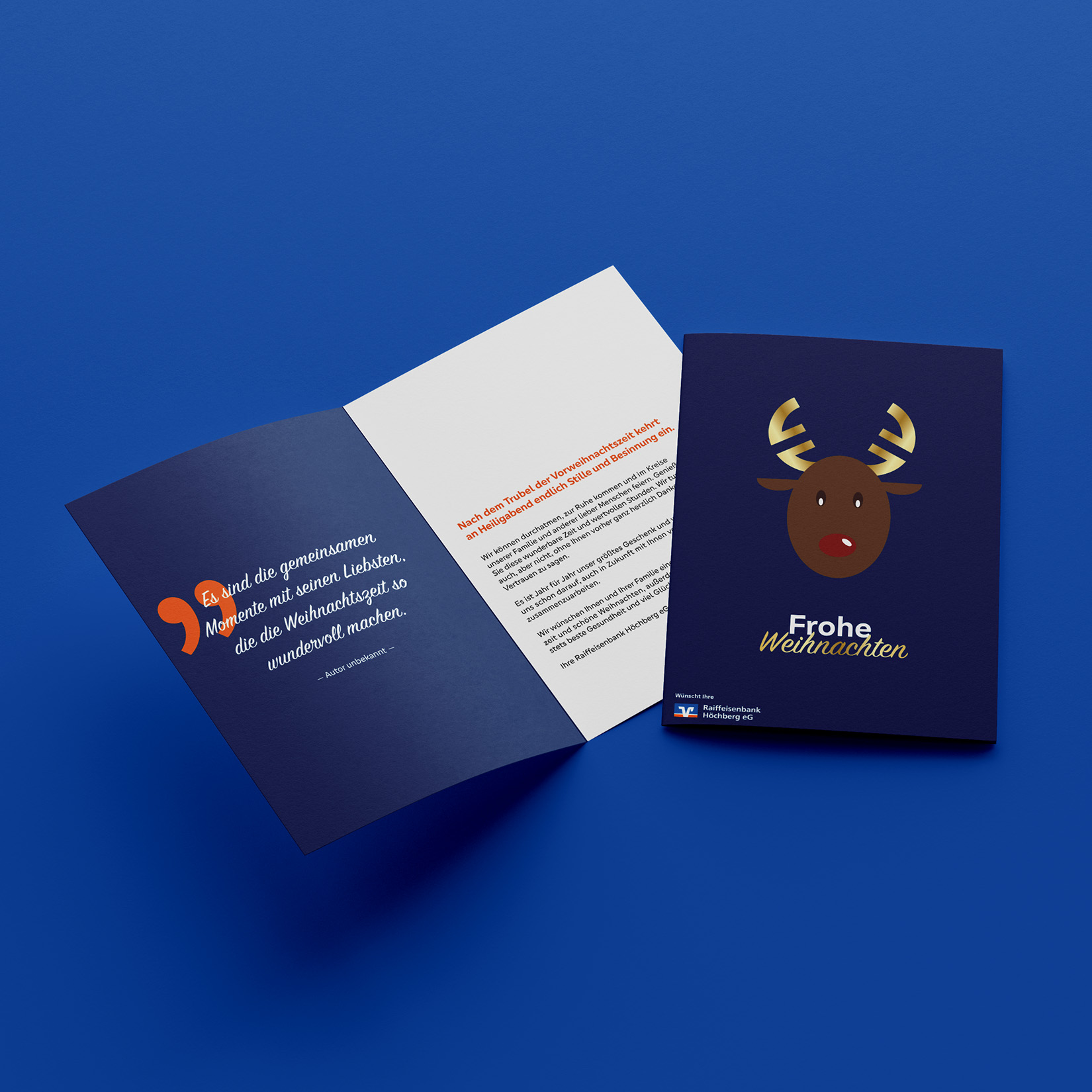 Grafikdesign für Weihnachtskarte für starke Marken und Kunden
