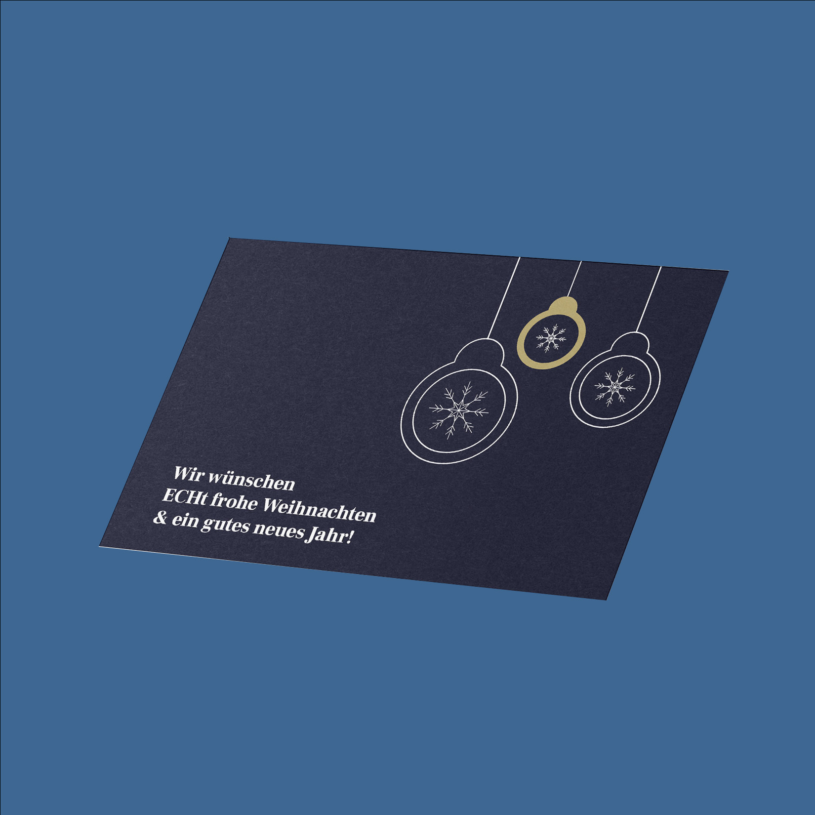 Grafikdesign für Weihnachtskarte für starke Marken und Kunden