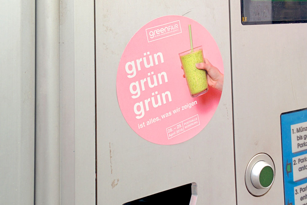 Greenfair Würzburg – Kommunikationsmittel
