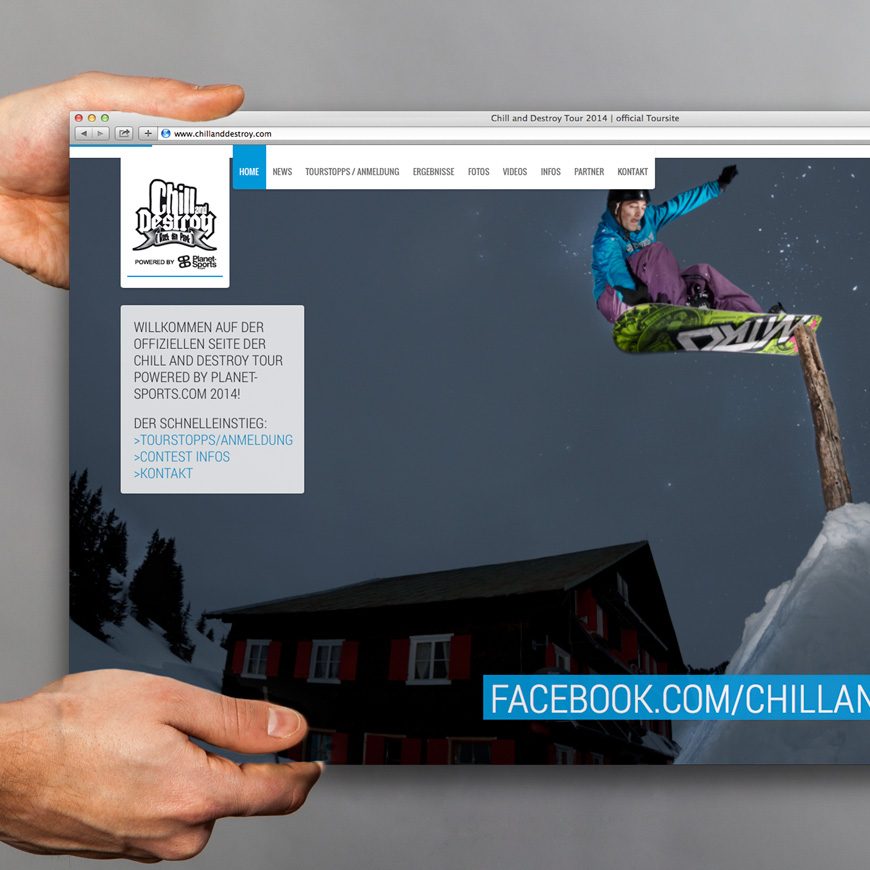 Webdesign - Chill and Destroy