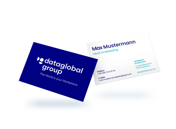 Gestaltung Visitenkarten Geschäftsausstattung Designbüro für eine moderne Marke