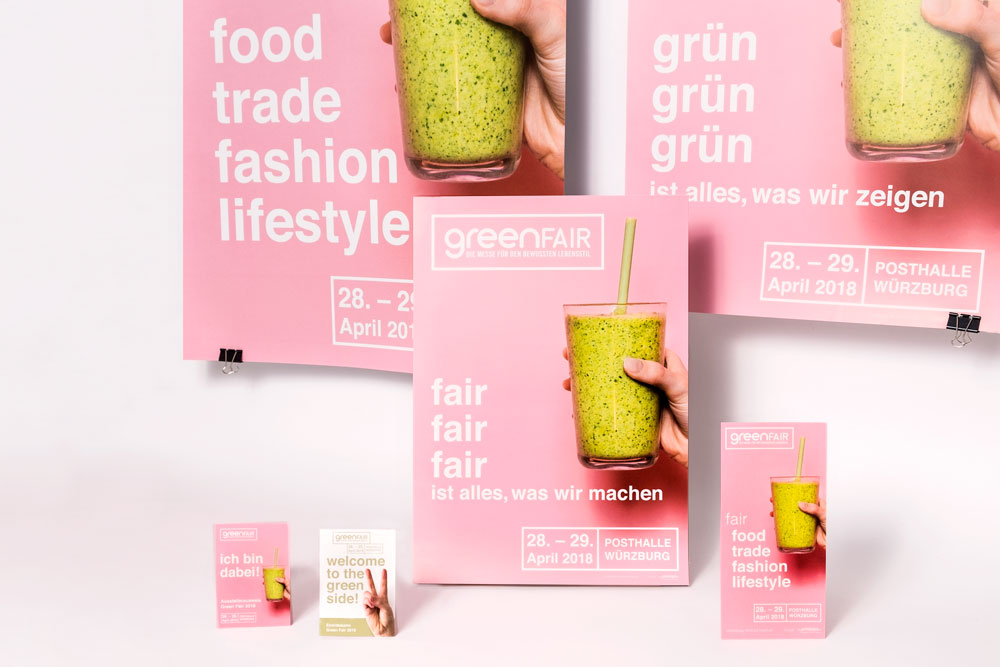 Greenfair Würzburg – Kommunikationsmittel