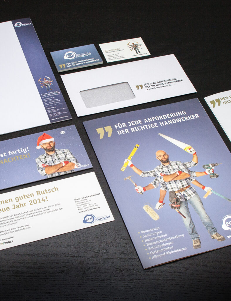 ECH Handwerker Corporate Design jos büro für Gestaltung Würzburg