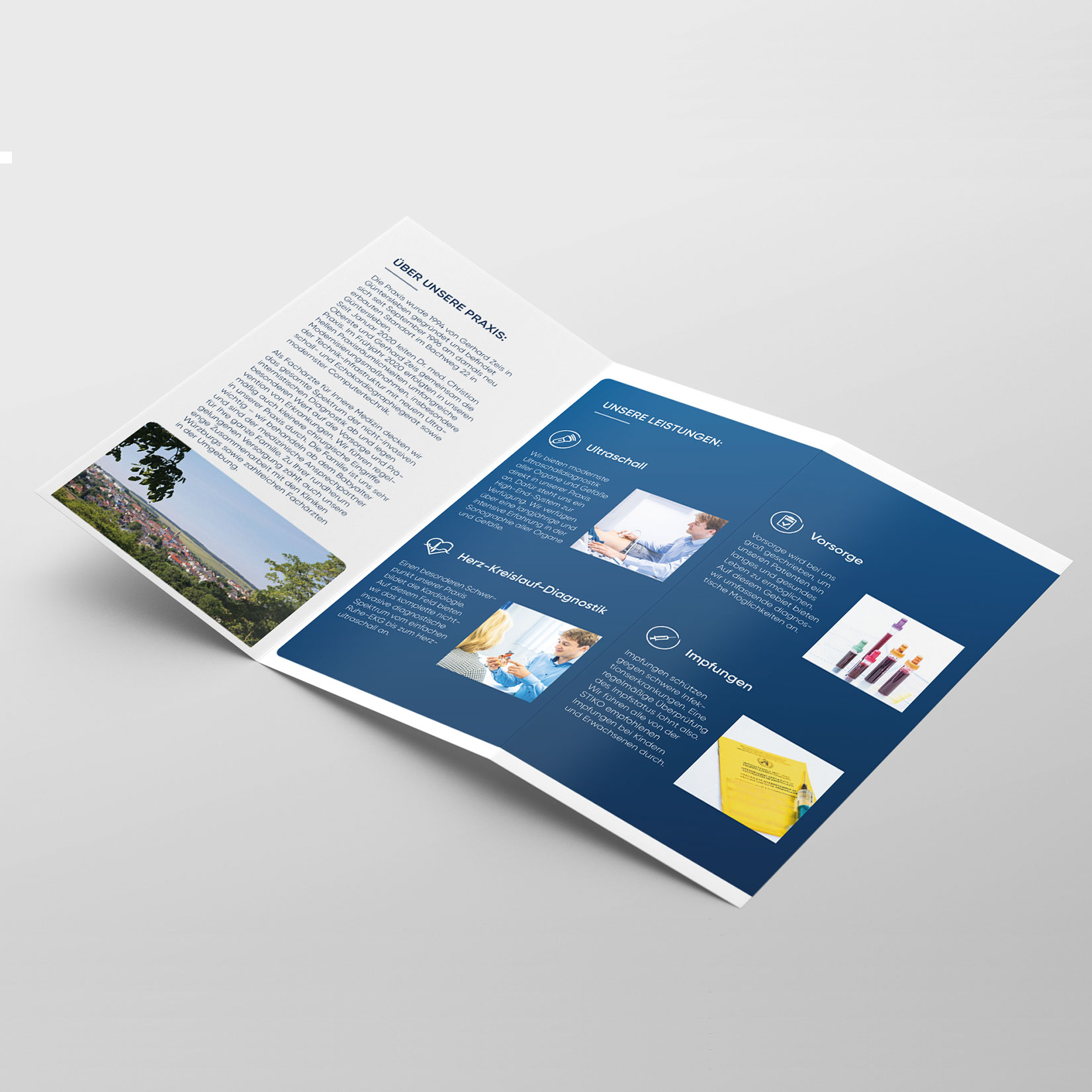 Corporate Design und Webdesign Gemeinschaftspraxis Oberste Flyer