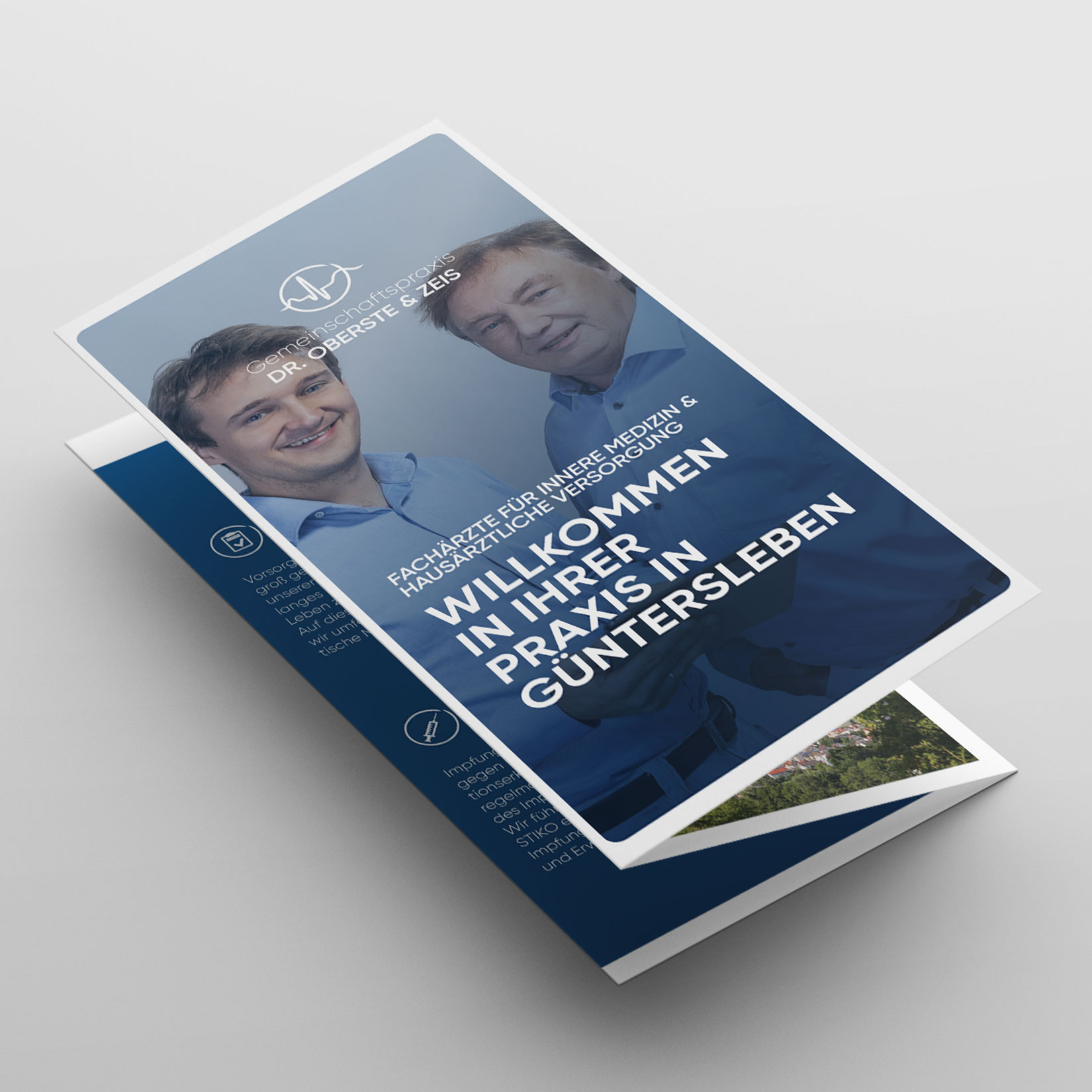 Corporate Design und Webdesign Gemeinschaftspraxis Oberste Flyer