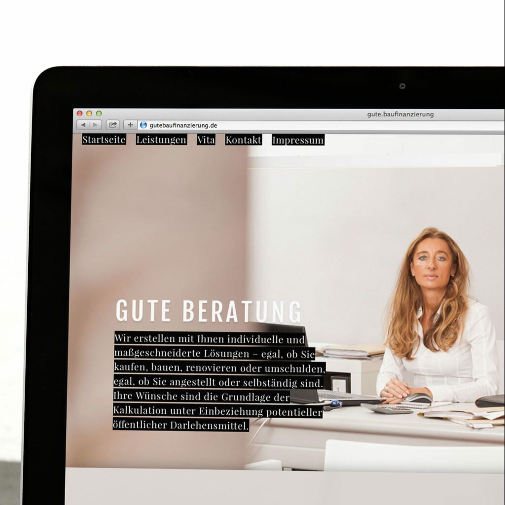 Webdesign – gute.baufinanzierung