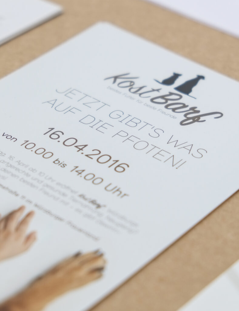 Kostbarf Flyer Corporate Identity Markenkreation