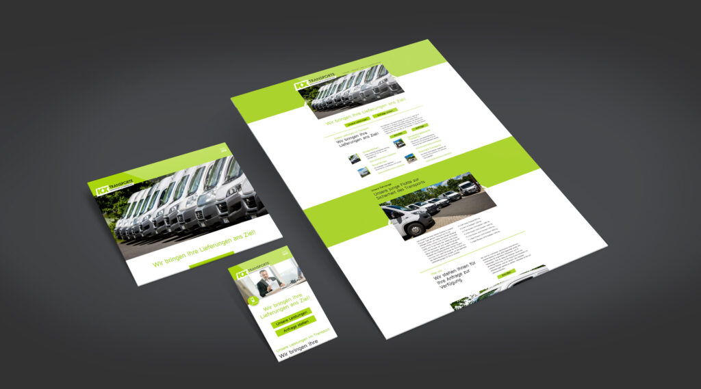 KX Transporte Fahrzeuge Webdesign Würzburg jos büro für Gestaltung Screendesign