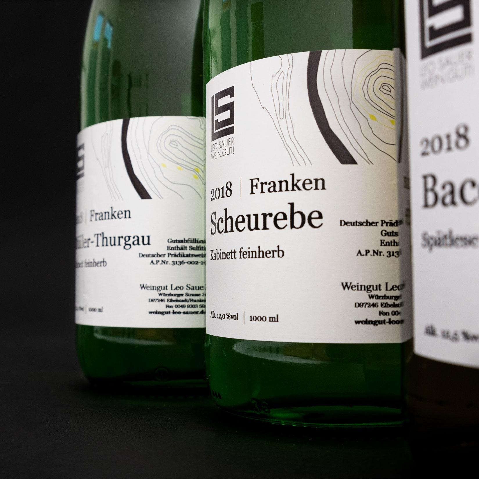 Etikettendesign Weingut Leo Sauer