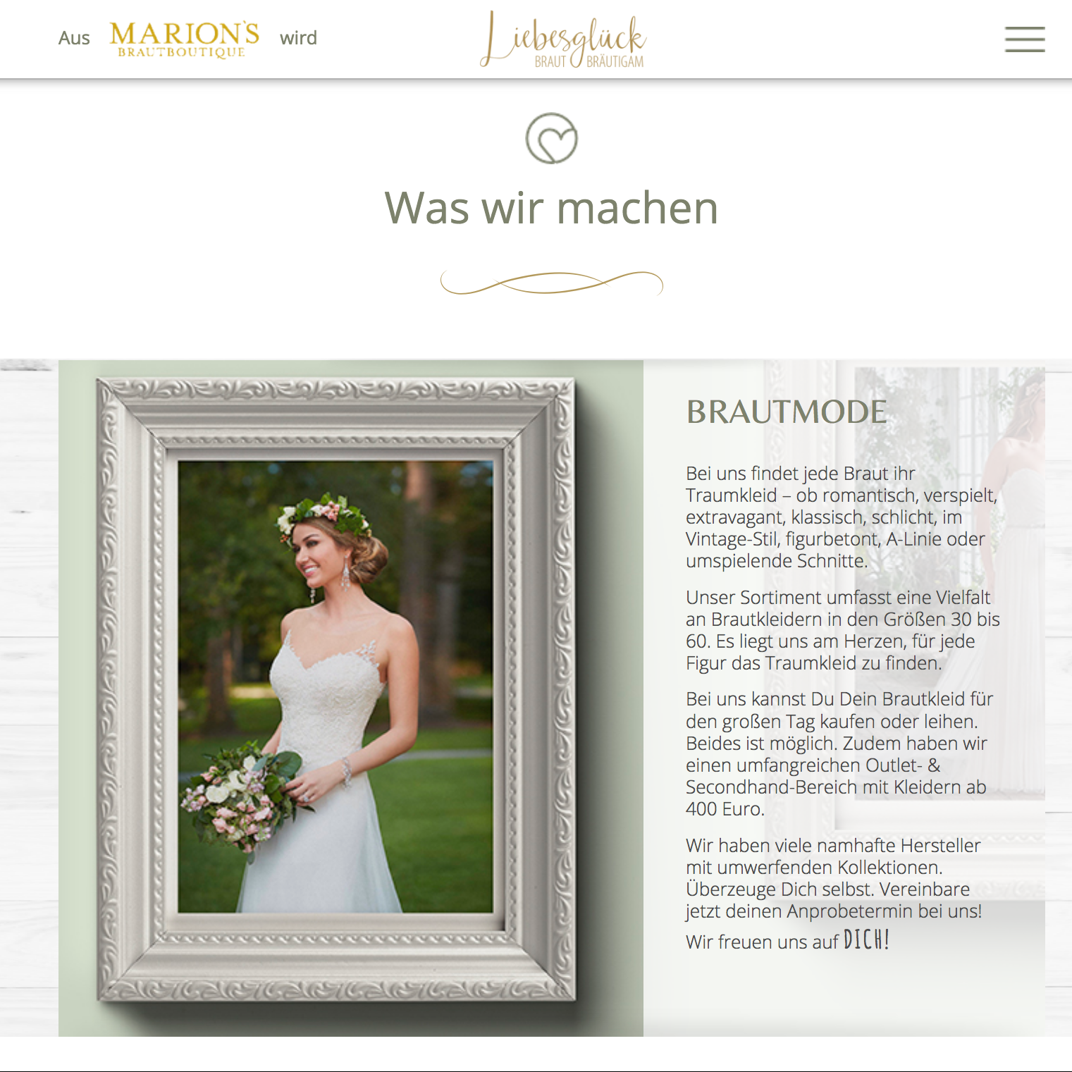 Webdesign Liebesglück