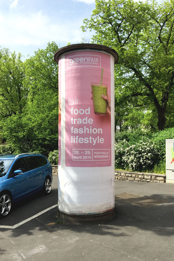 Greenfair Würzburg – Kommunikationsmittel