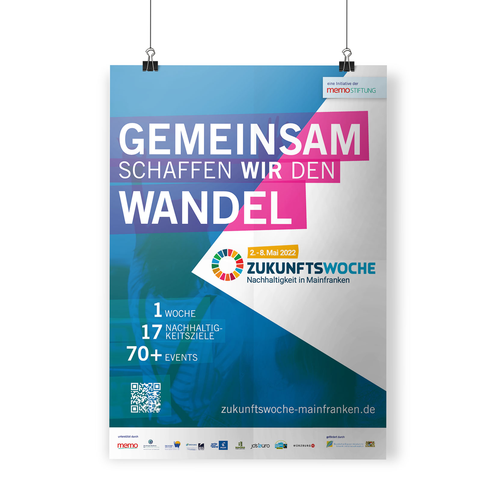 Plakat und Mainpostbeilage Zukunftswoche