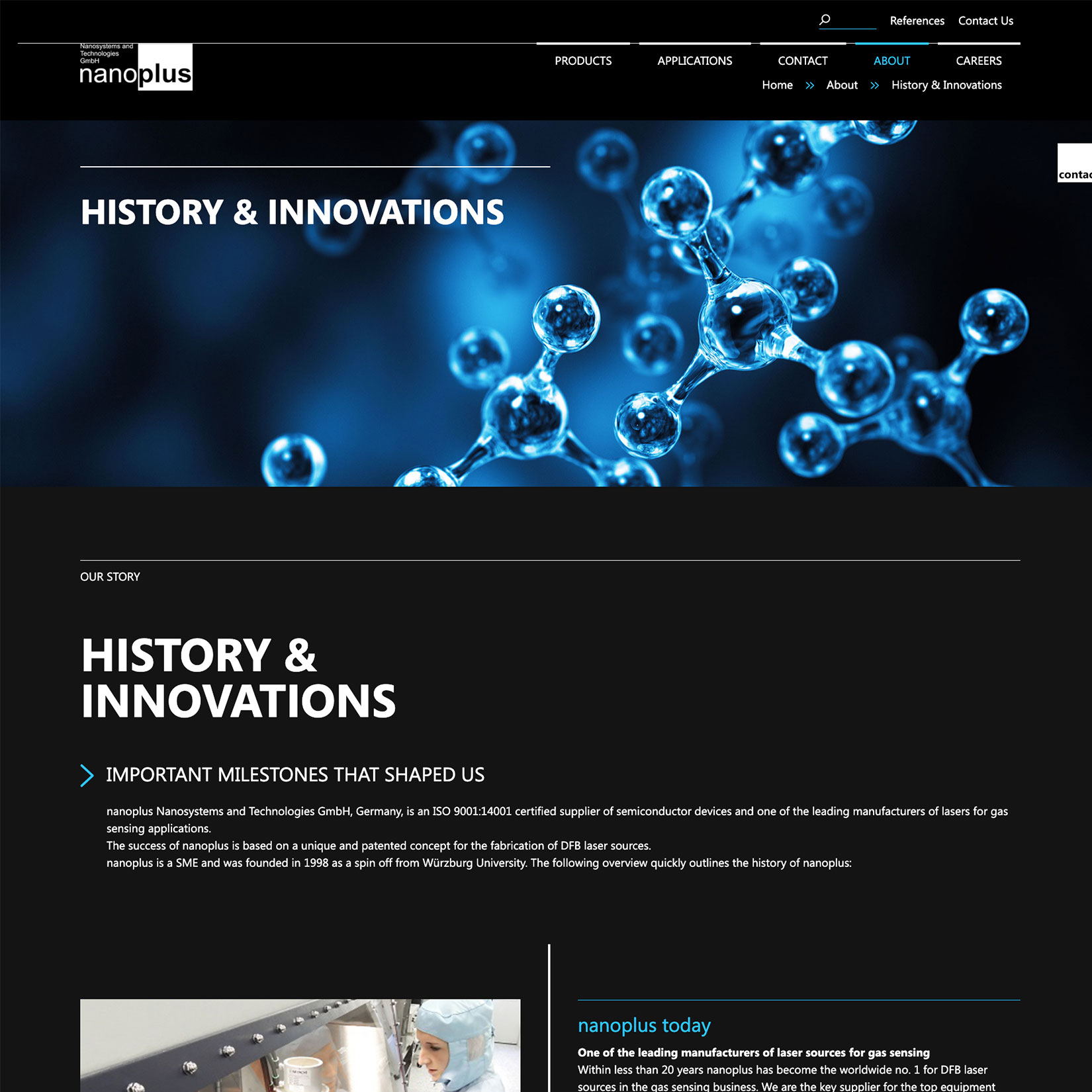 Webdesign für nanoplus