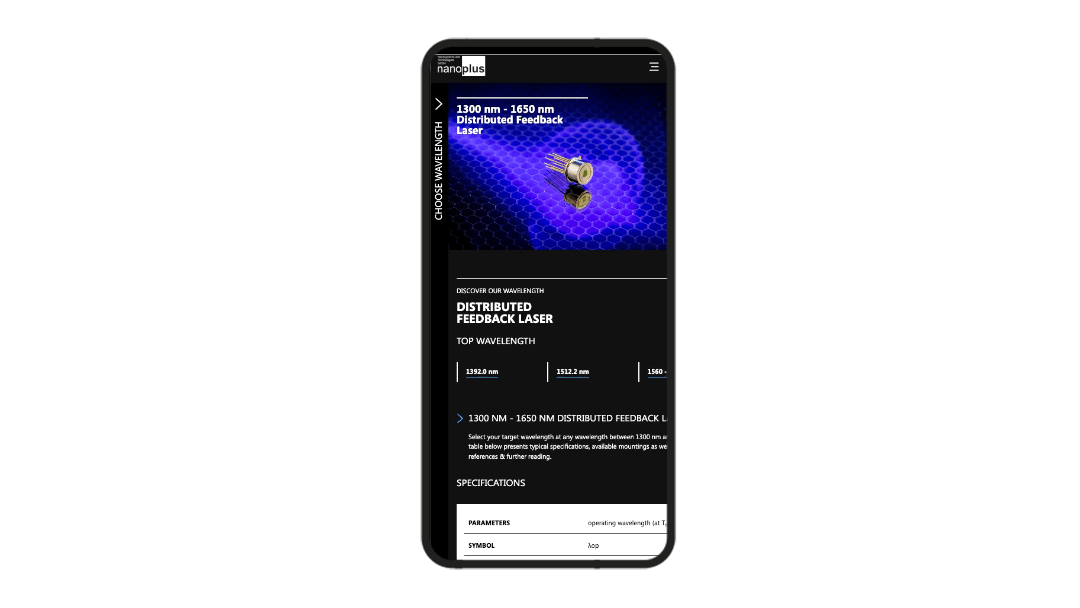 Webdesign für nanoplus