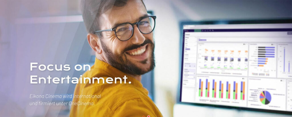 Header der neu gestalteten Website für die Marke OneCinema