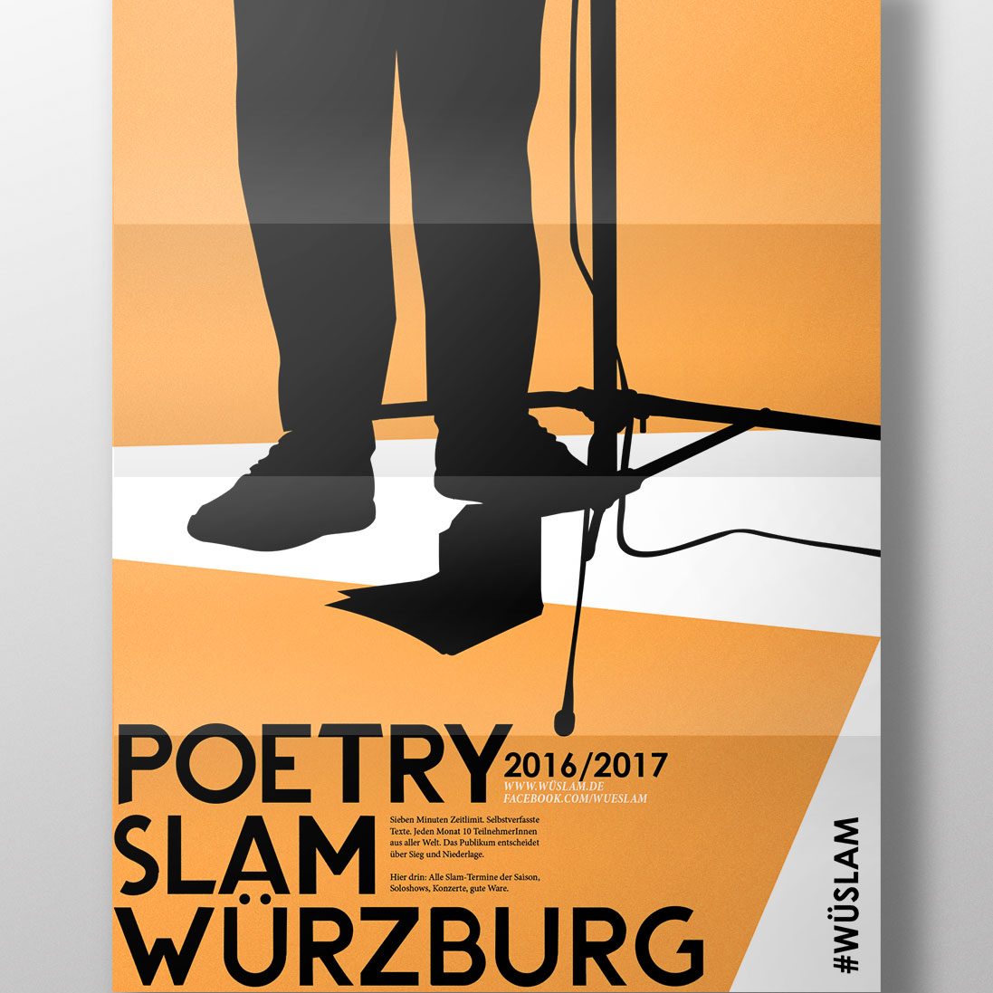 Programmfolder Poetry Slam Würzburg