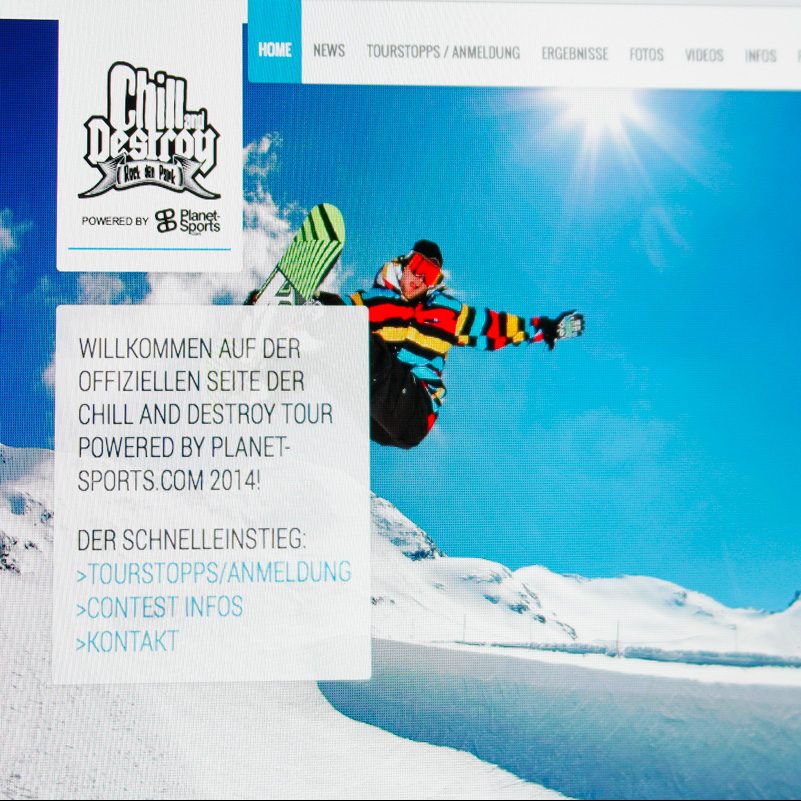 Webdesign - Chill and Destroy