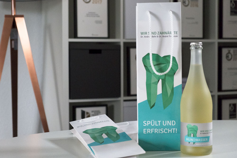 Zahnarztpraxis Dr. Behr und Trojanski – Verpackungsdesign
