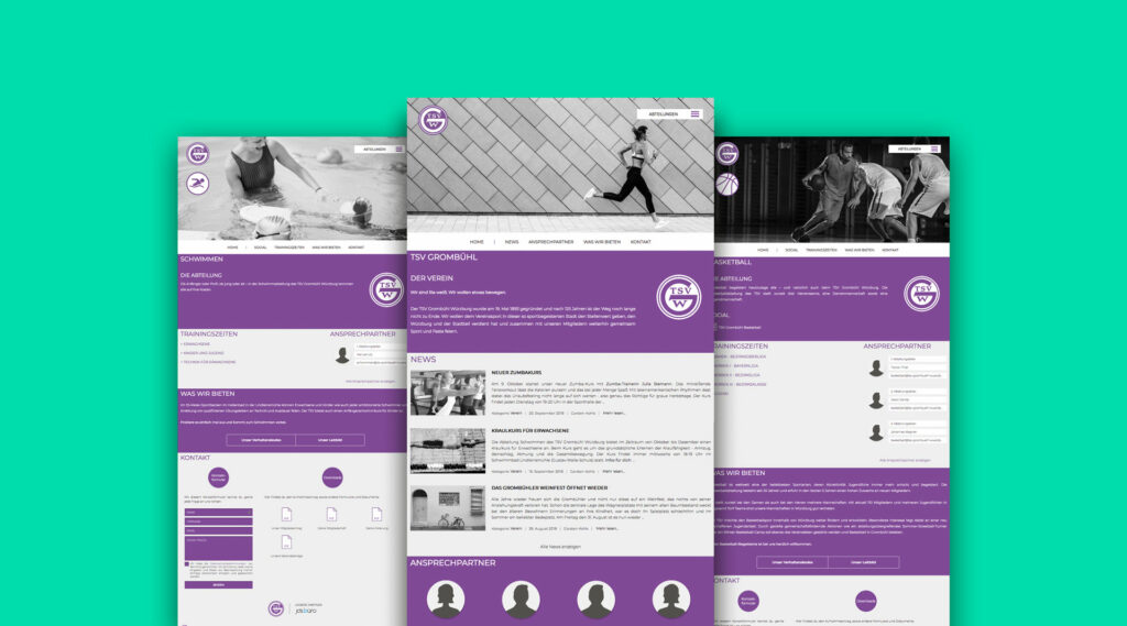 Webdesign TSV Grombühl