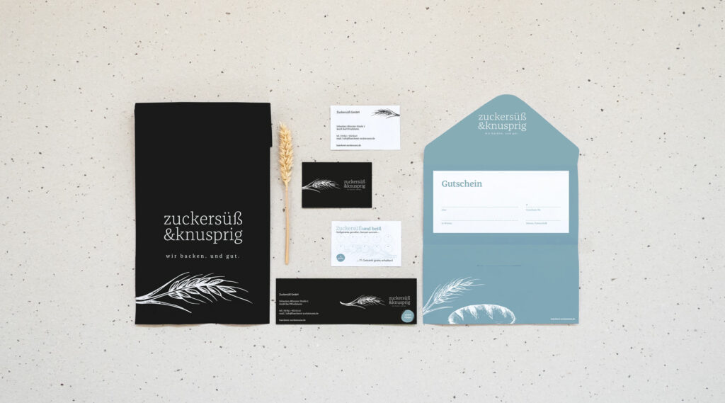 zuckersüß & knusprig Logo Markenkreation Gestaltung