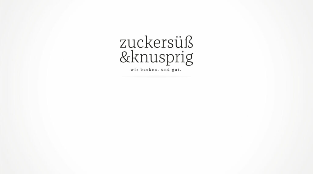 zuckersüß & knusprig Logo Markenkreation Gestaltung