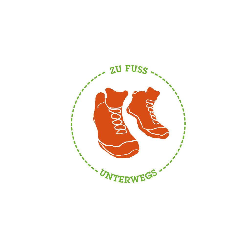 Zu Fuß unterwegs - Logokreation