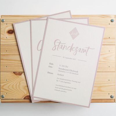 Hochzeitskarte Einladung Design Würzburg