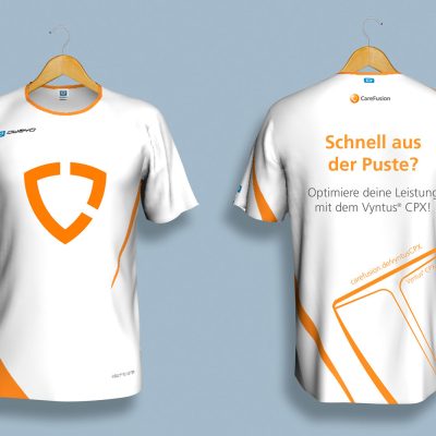Laufshirts Gestaltung CareFusion Design Würzburg