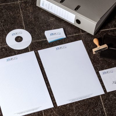 Briefpapier und visitenkarten jo's büro in Würzburg
