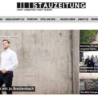 Johannes Breidenbach im Interview mit stauzeitung.de