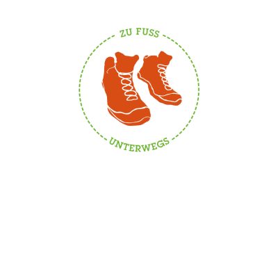 zu Fuß Unterwegs Logogestaltung