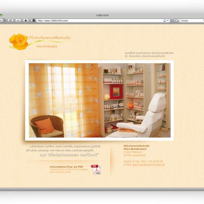 Webvisitenkarte Naturkosmetik Petra Breidenbach